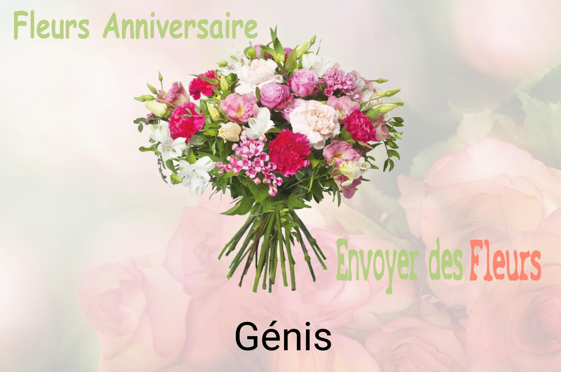 Bouquet de fleurs d’anniversaire livré à Génis